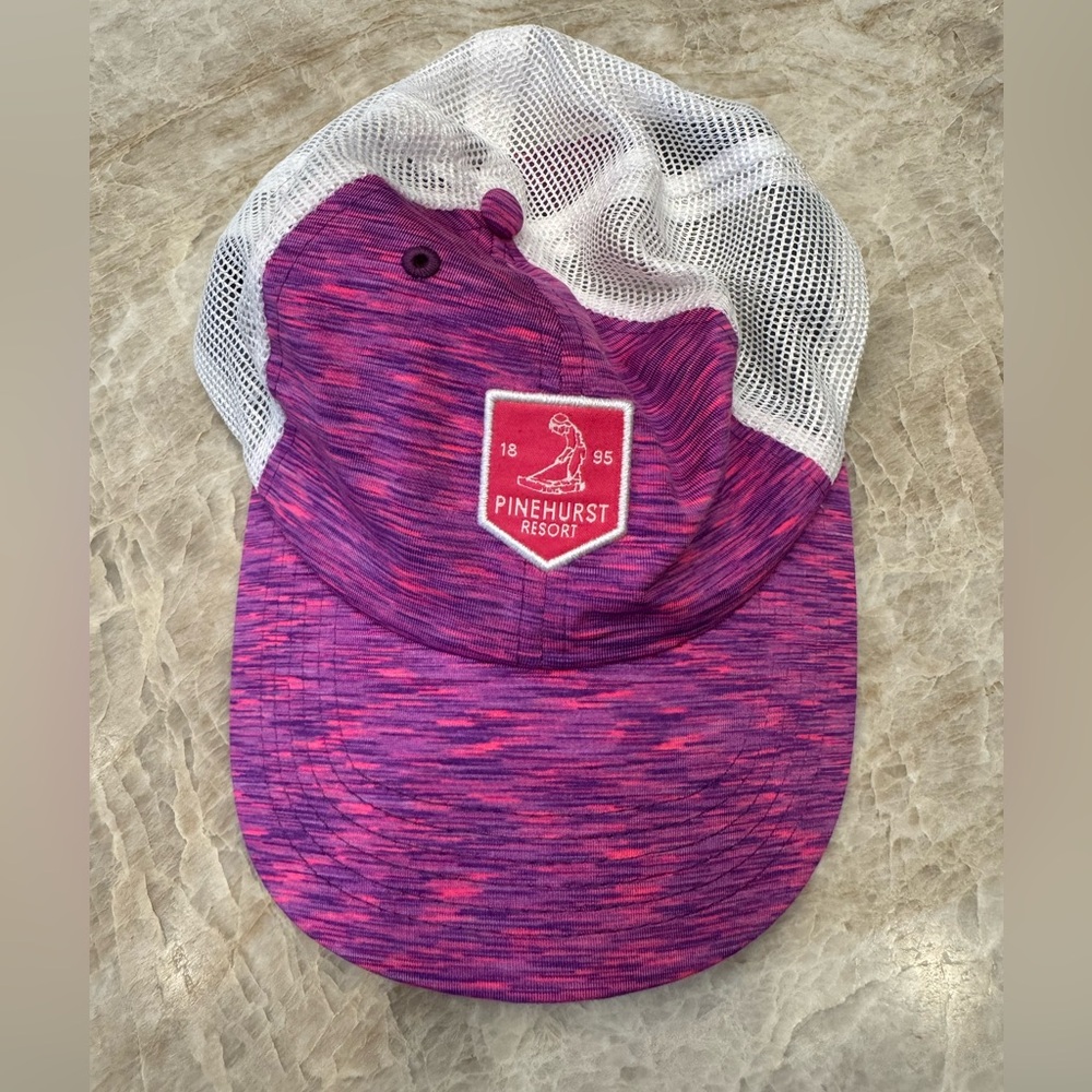 NWOT Pinehurst Resort Golf Hat, Pink/White, OS, Adjustable